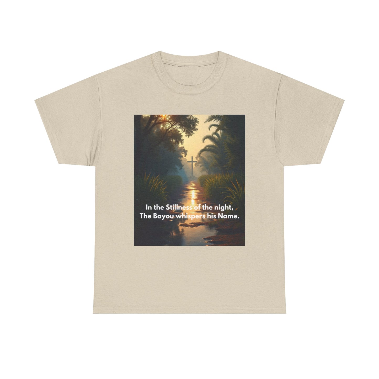 Bayou Night Scenic Tee — "In the Stillness of the night, The Bayou whispers his Name."
