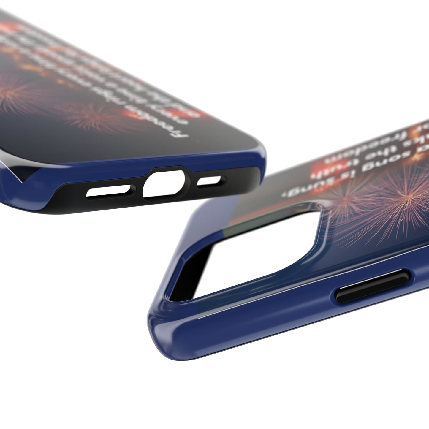 Fireworks Freedom Tough Phone Case — Patriotic 4th of July Quote Case