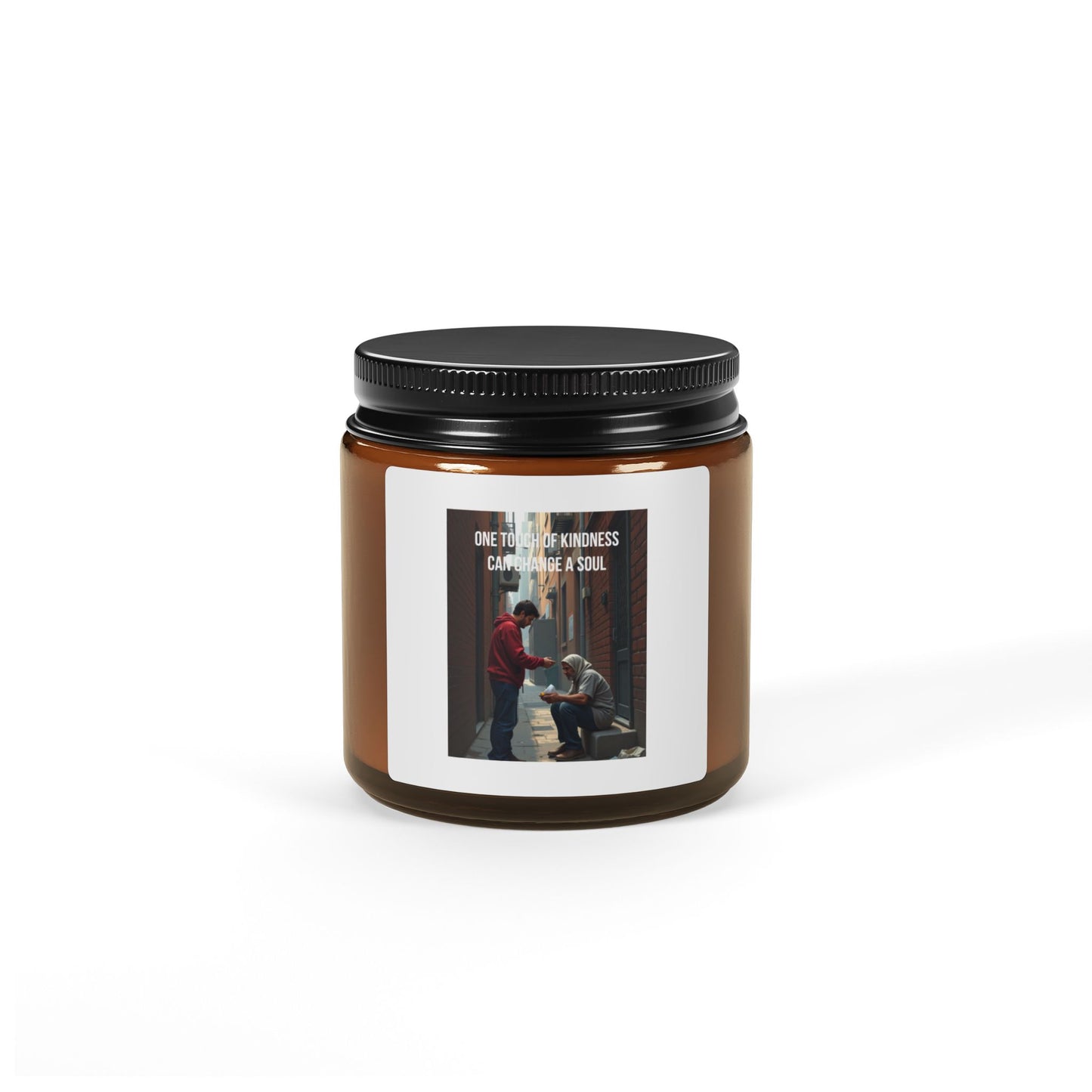 Soy Candle — 'One Act of Kindness' Amber Jar Scented Candle