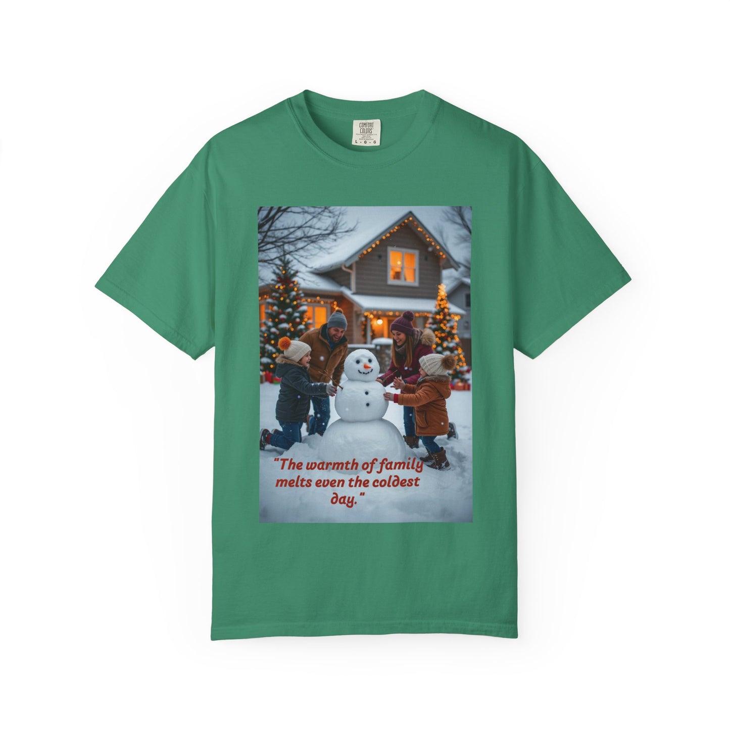 Warm Winter Family T-Shirt, Holiday Tee, Christmas Shirt, Family Gathering Apparel, Cozy Festive Top