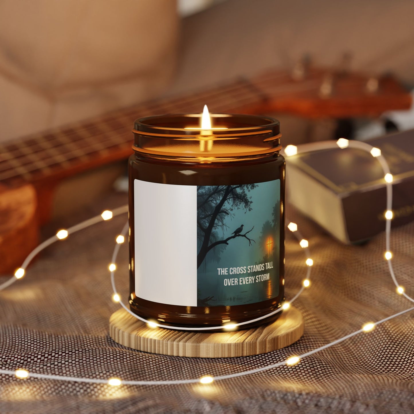 Amber Soy Candle — Tranquil Evening Scented Jar (Multi-Size)