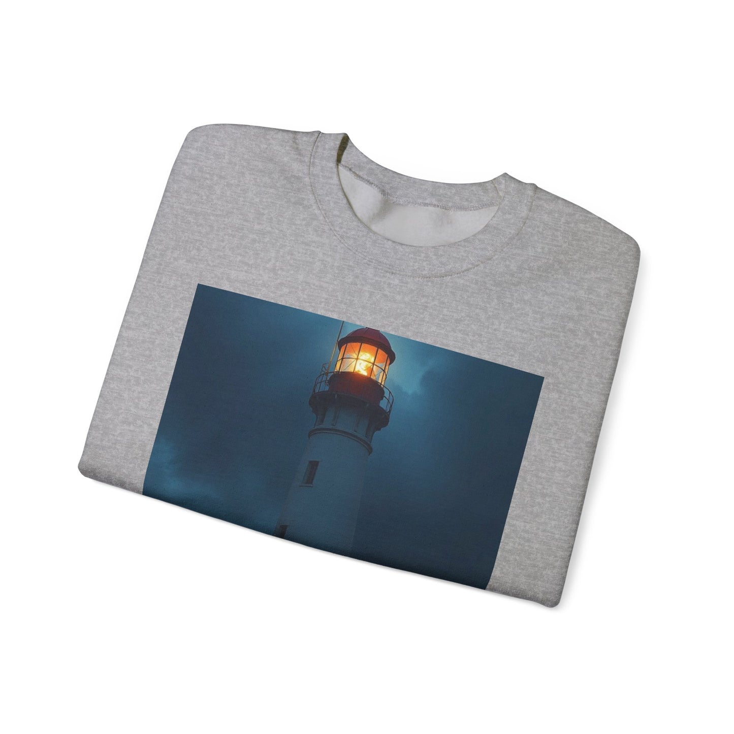 Lighthouse Crewneck Sweatshirt – "Lighting the Way Home to Safety"