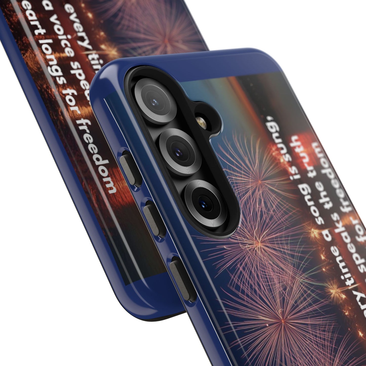 Fireworks Freedom Tough Phone Case — Patriotic 4th of July Quote Case