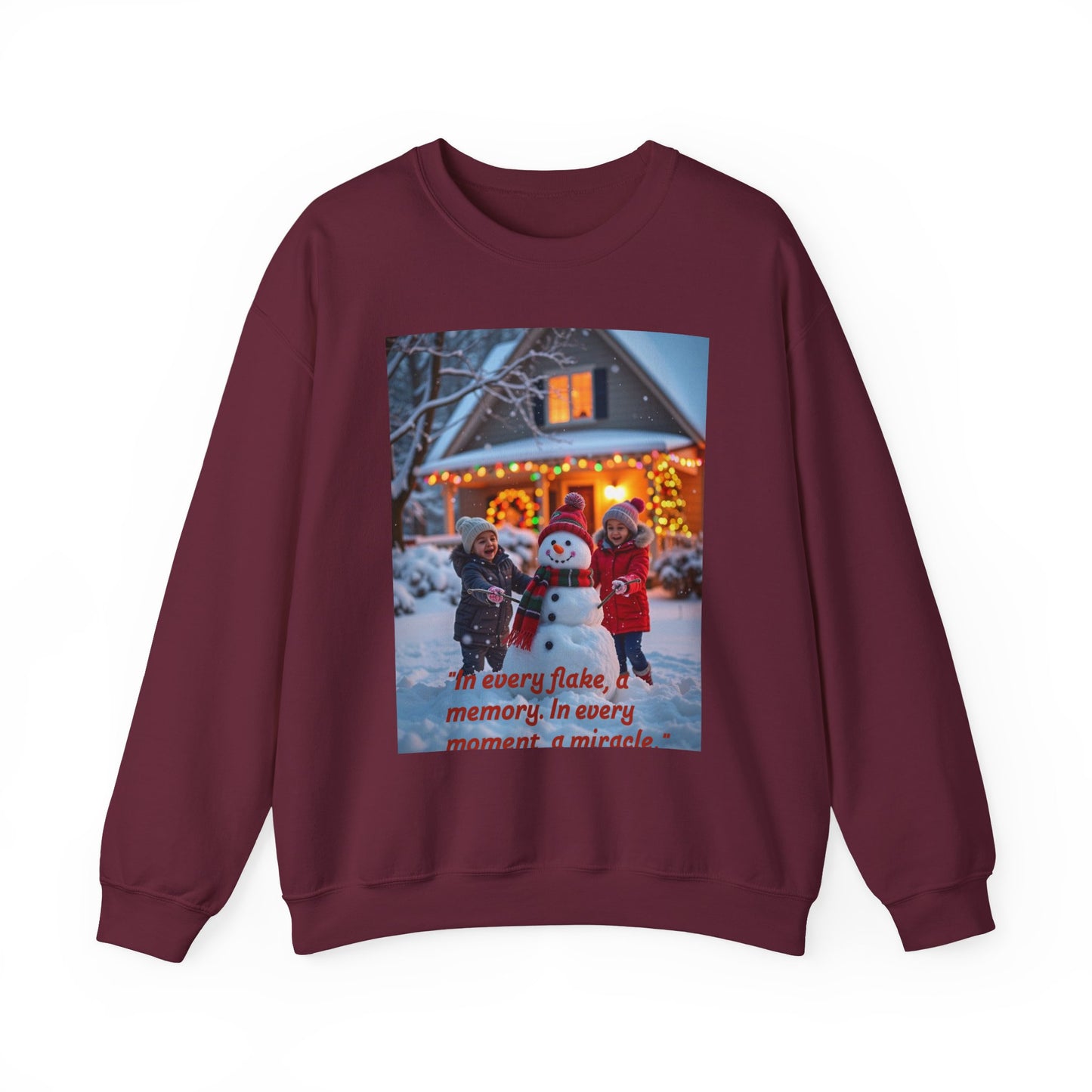 Cozy Holiday Crewneck Sweatshirt, Perfect for Family Gatherings, Winter Celebrations, Christmas Gift, Snowman Design, Cute Matching Sweater