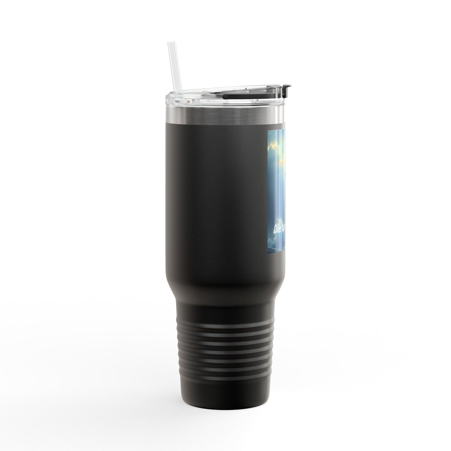 Travel Mug — Lighthouse "One Nation Under God" Insulated 40oz Tumbler