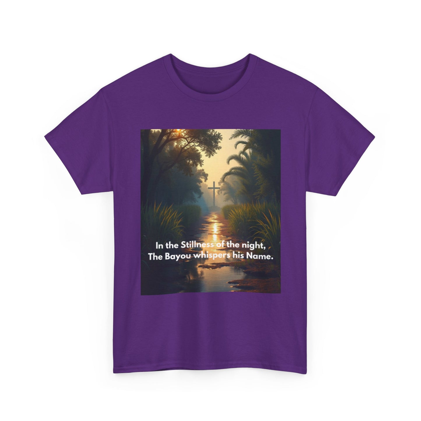 Bayou Night Scenic Tee — "In the Stillness of the night, The Bayou whispers his Name."