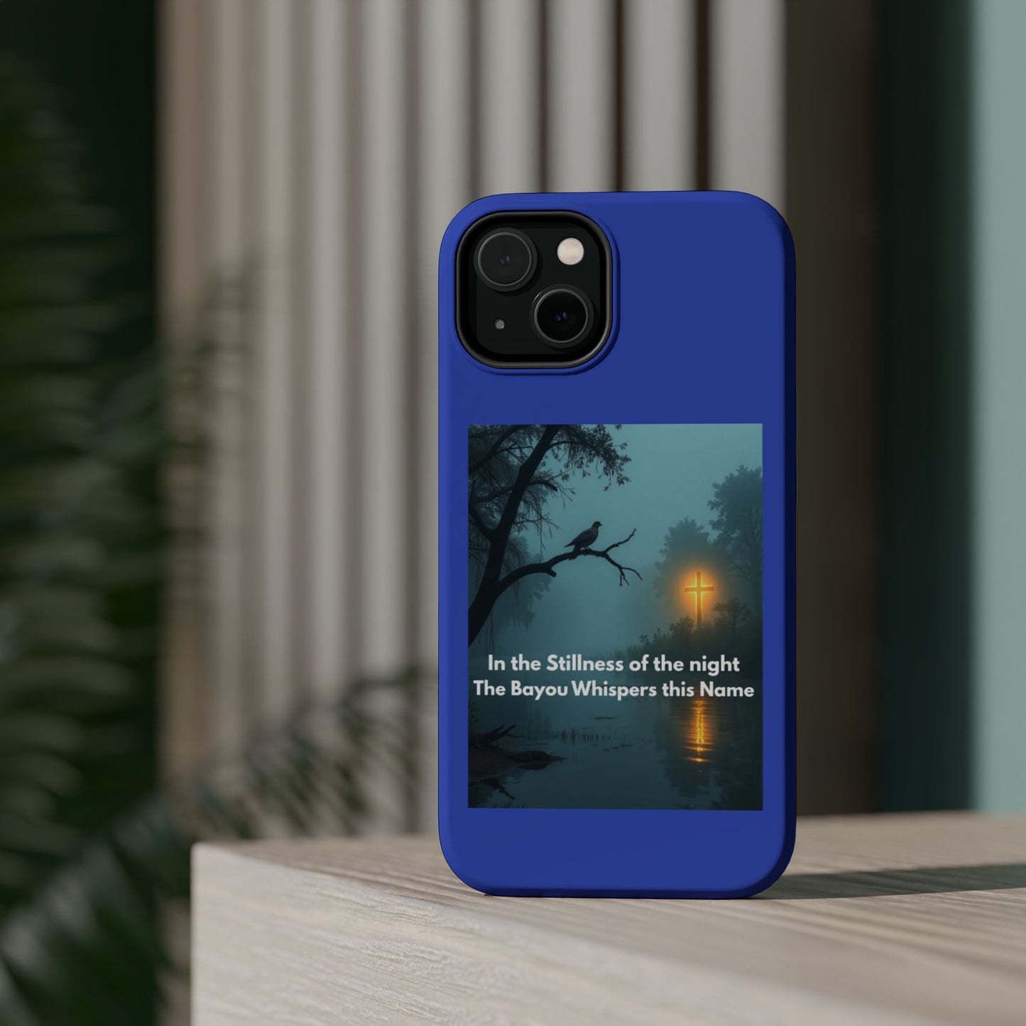 Magnetic Impact-Resistant Phone Case — Bayou Night Scene with Poem