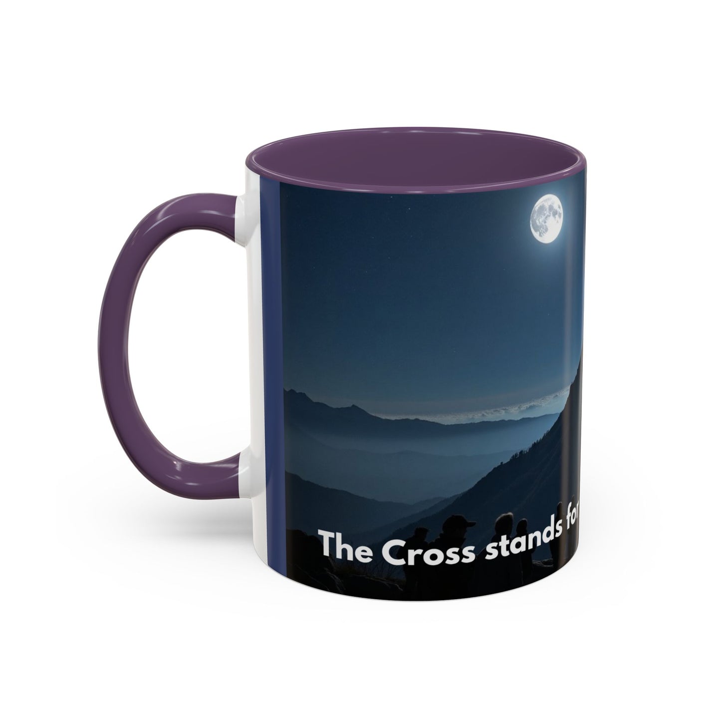 Patriotic Faith Coffee Mug — 'The Eagle Stands for Freedom' 11/15oz Accent Mug