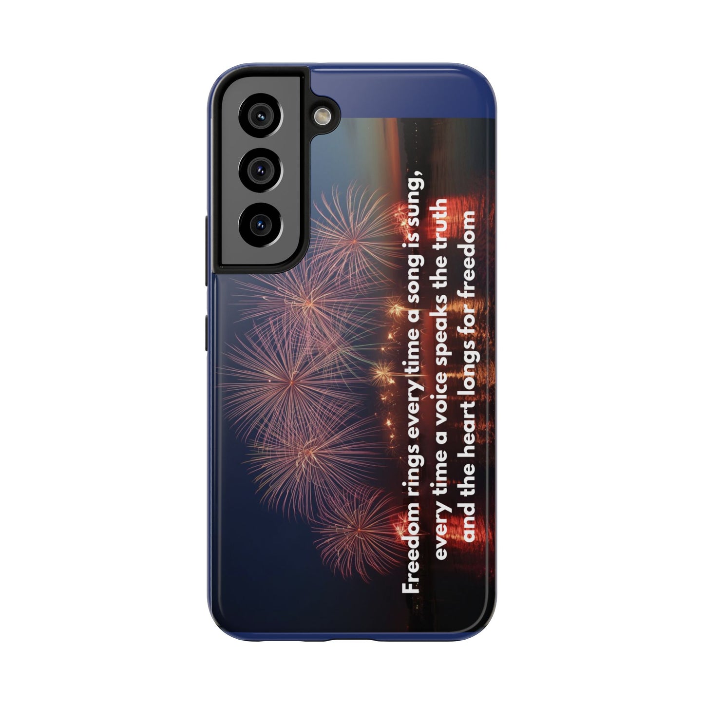 Fireworks Freedom Tough Phone Case — Patriotic 4th of July Quote Case