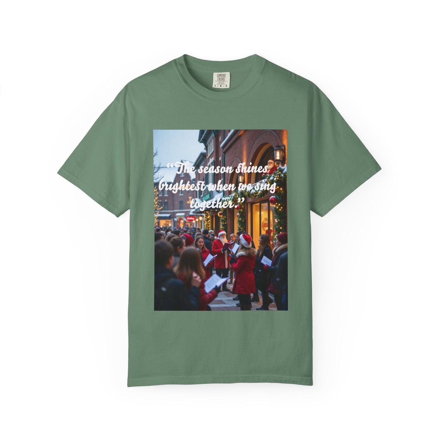 Holiday Cheer T-Shirt, Unisex Holiday Shirt, Christmas Gift, Family Gathering Shirt, Song Sing Along Tee