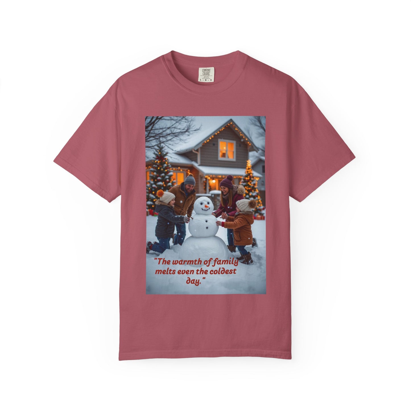 Warm Winter Family T-Shirt, Holiday Tee, Christmas Shirt, Family Gathering Apparel, Cozy Festive Top