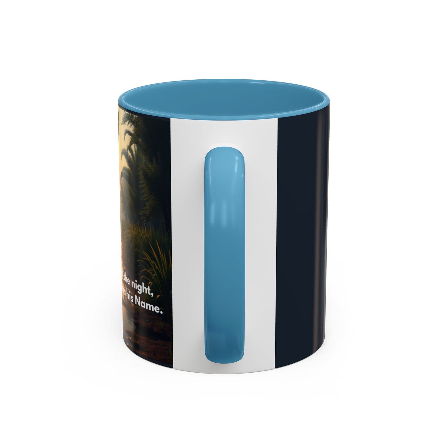 Bayou Night Coffee Mug — 'In the Stillness of the Night, The Bayou Whispers His Name' Accent Mug