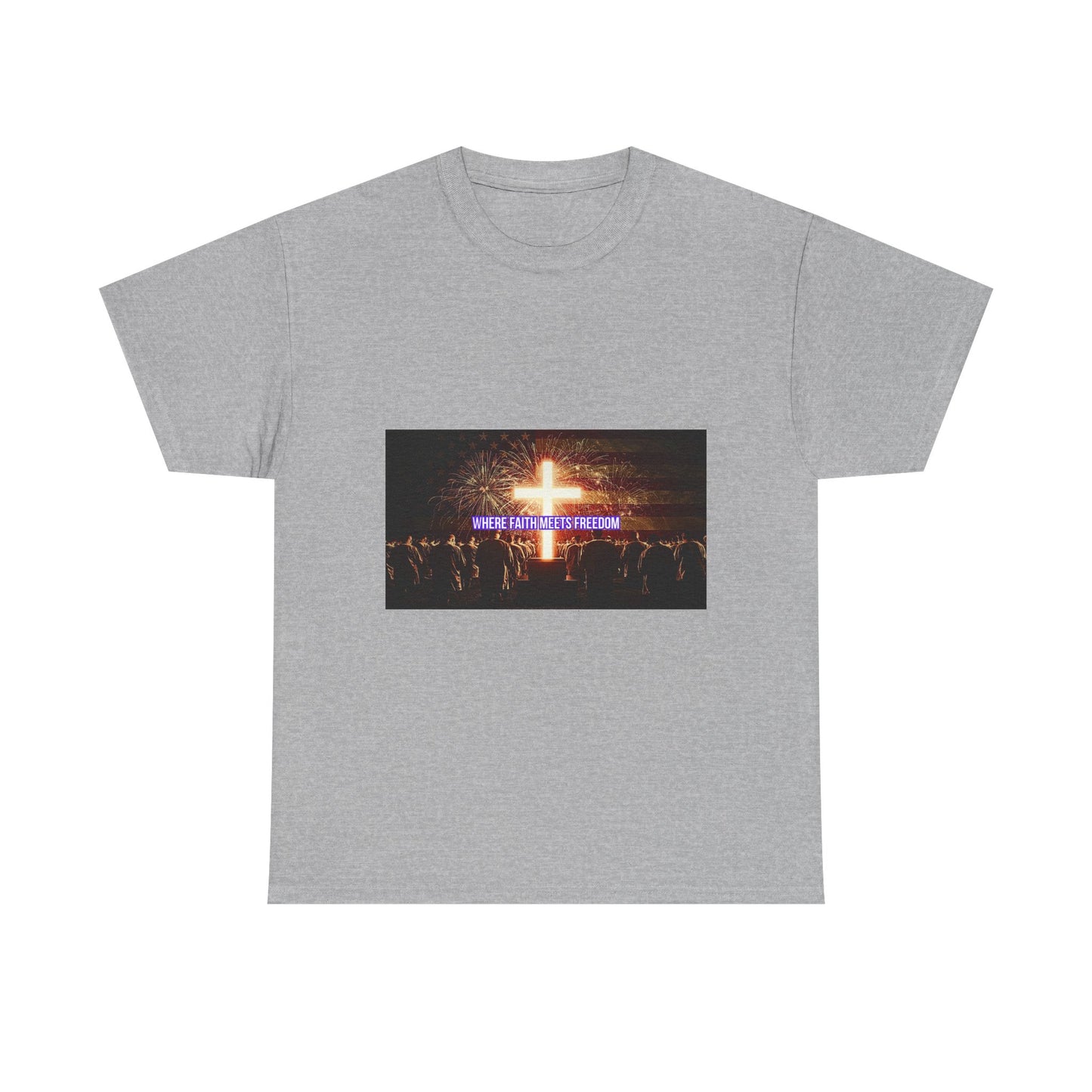 Christian Concert T-Shirt – 'Jesus Is My Confidence' Cross Graphic Tee