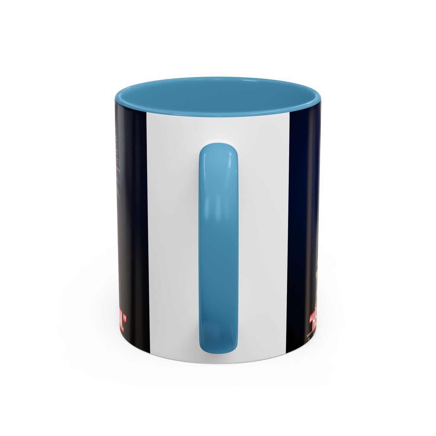 Fireworks Accent Coffee Mug — Inspirational "Lights the Path to Freedom" Design