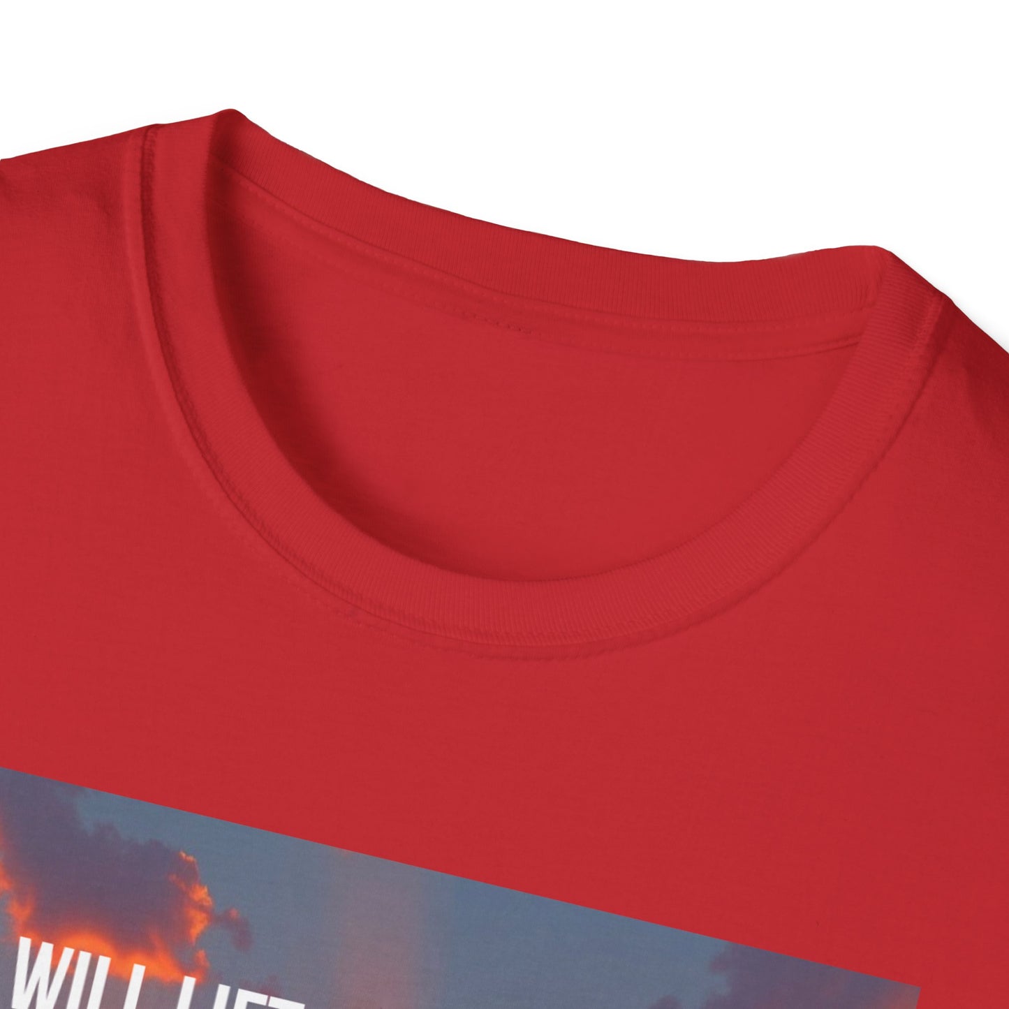 Psalm 63:4 Sunset Prayer T-Shirt — "I Will Lift Up My Hands in Your Name" Christian Tee
