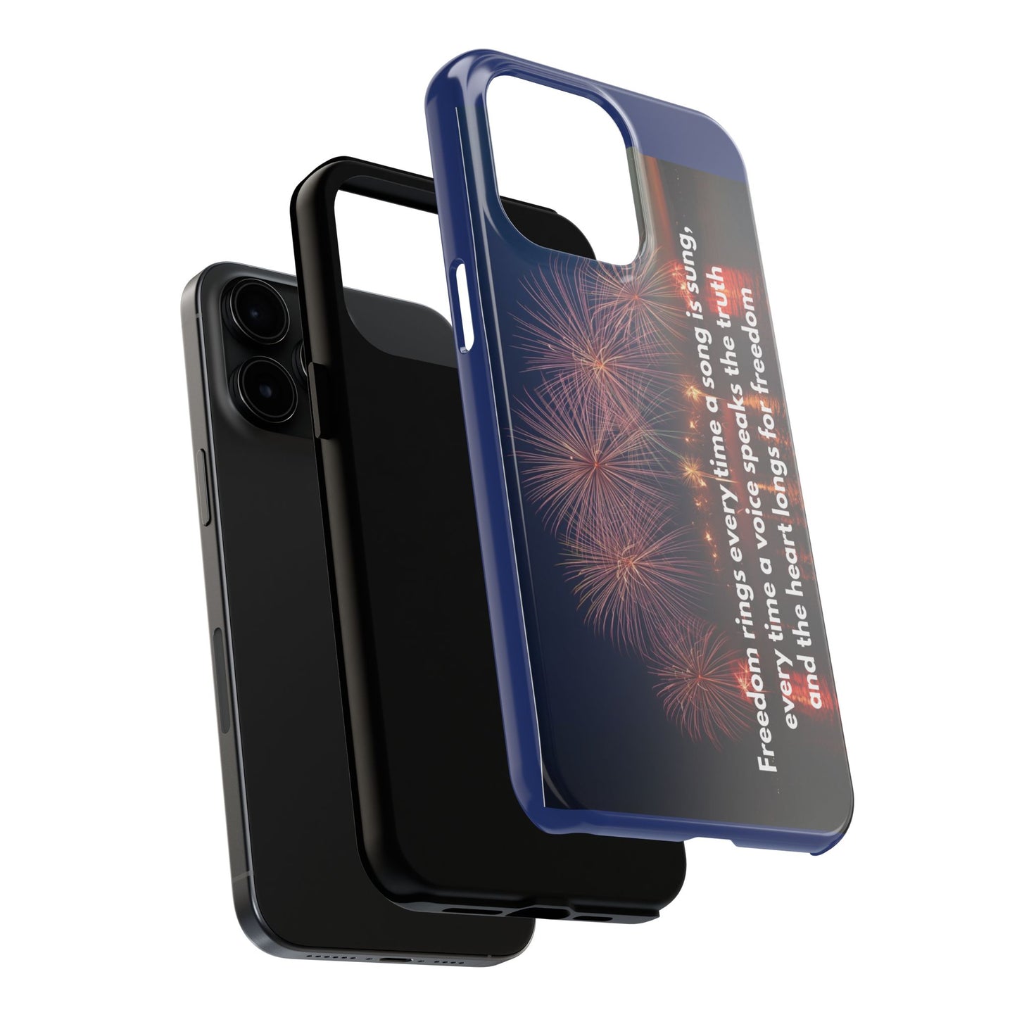Fireworks Freedom Tough Phone Case — Patriotic 4th of July Quote Case