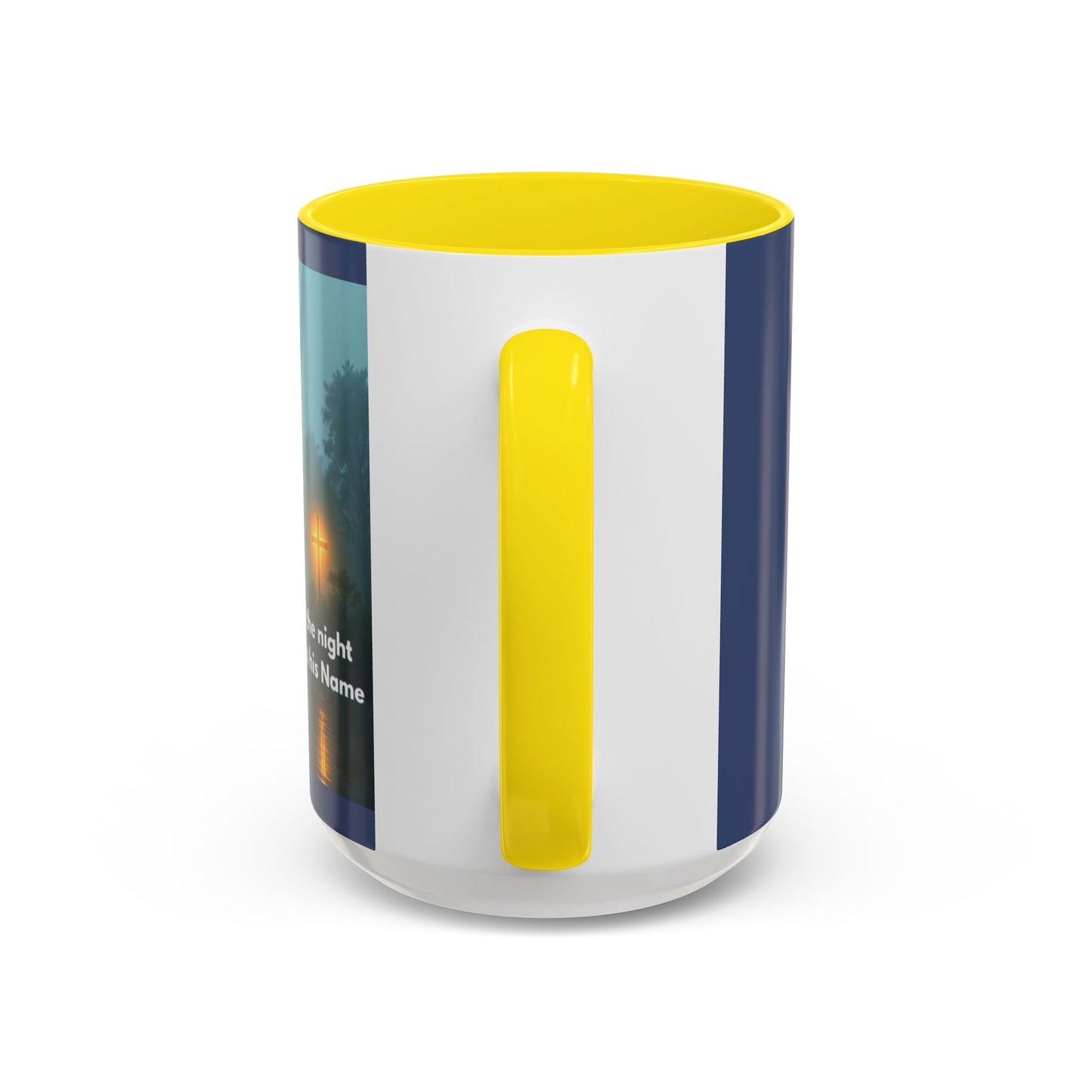 Coffee Mug — Bayou Night Scene with Cross & Quote (In the stillness of the night...)