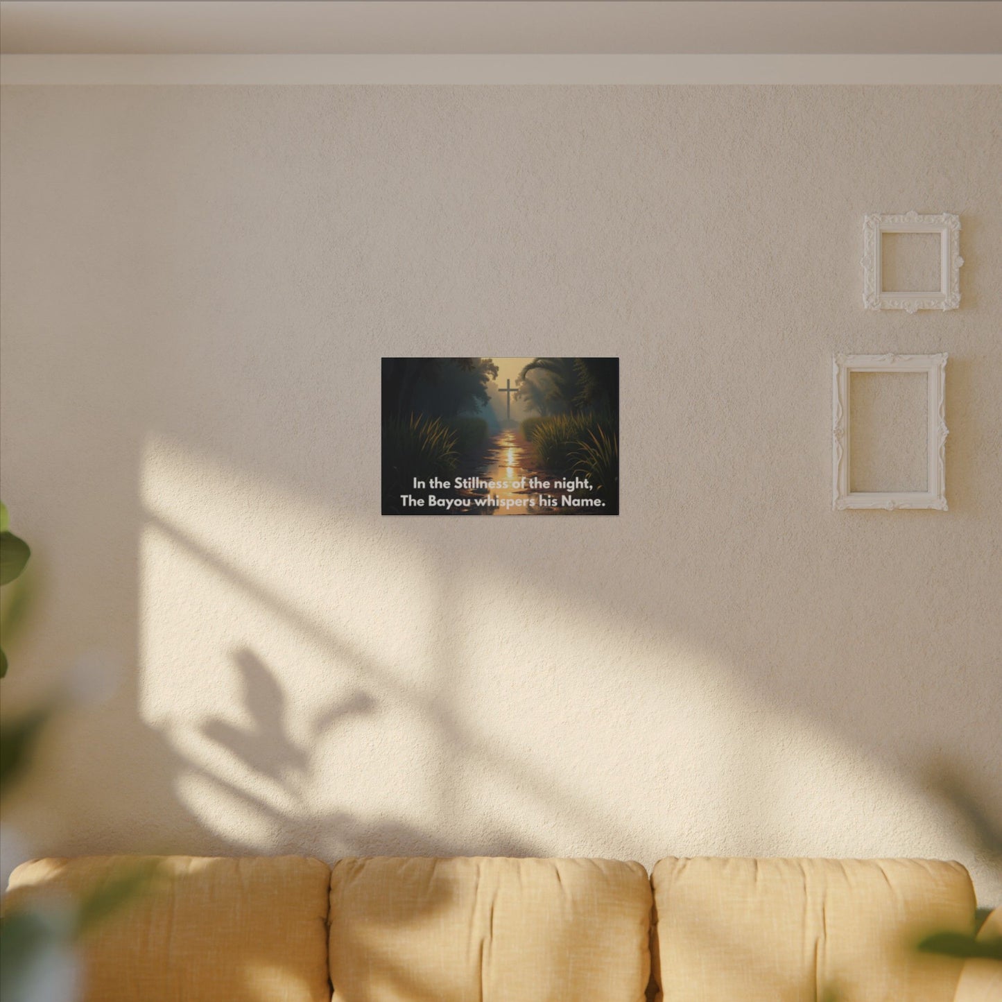 Bayou Quiet Canvas Wall Art — "In the Stillness of the night, The Bayou whispers his Name."