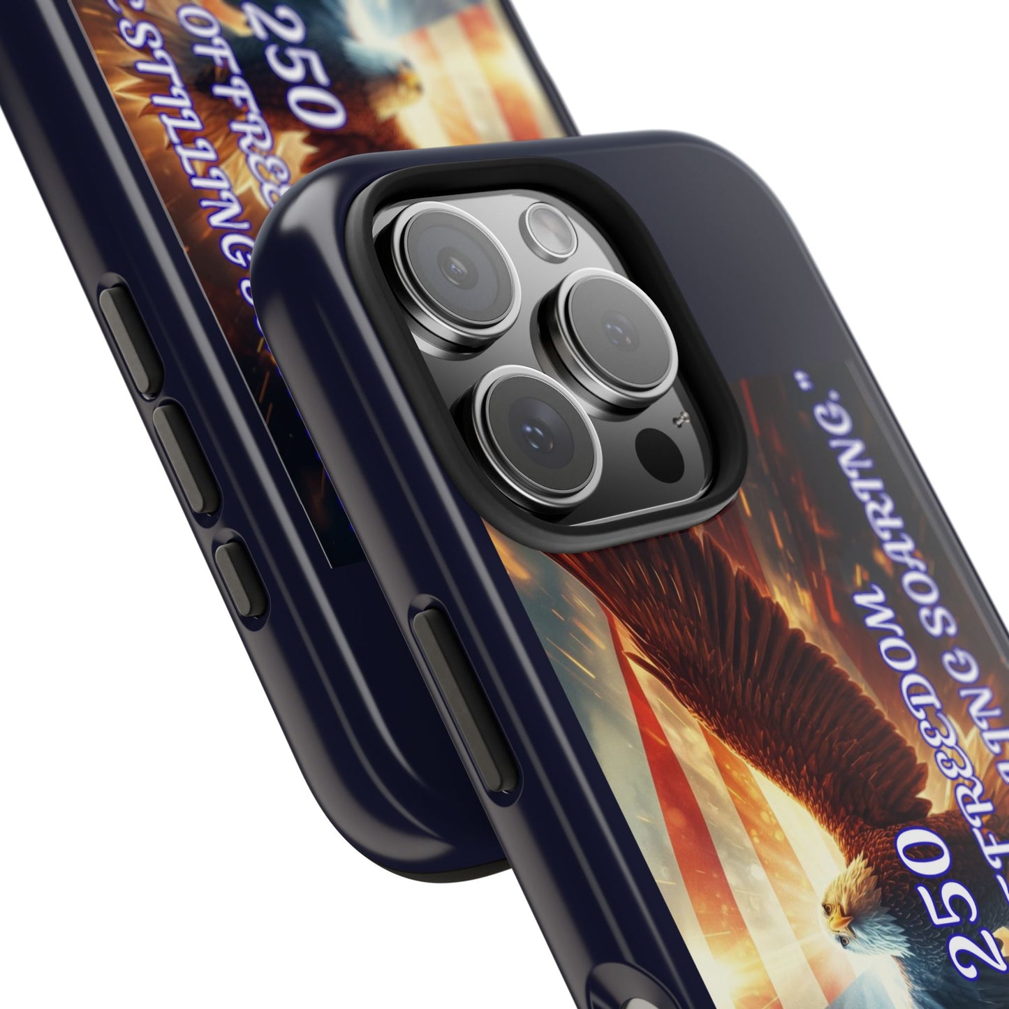 Patriotic Eagle Phone Case — "250 Years of Freedom" Durable Protective Case