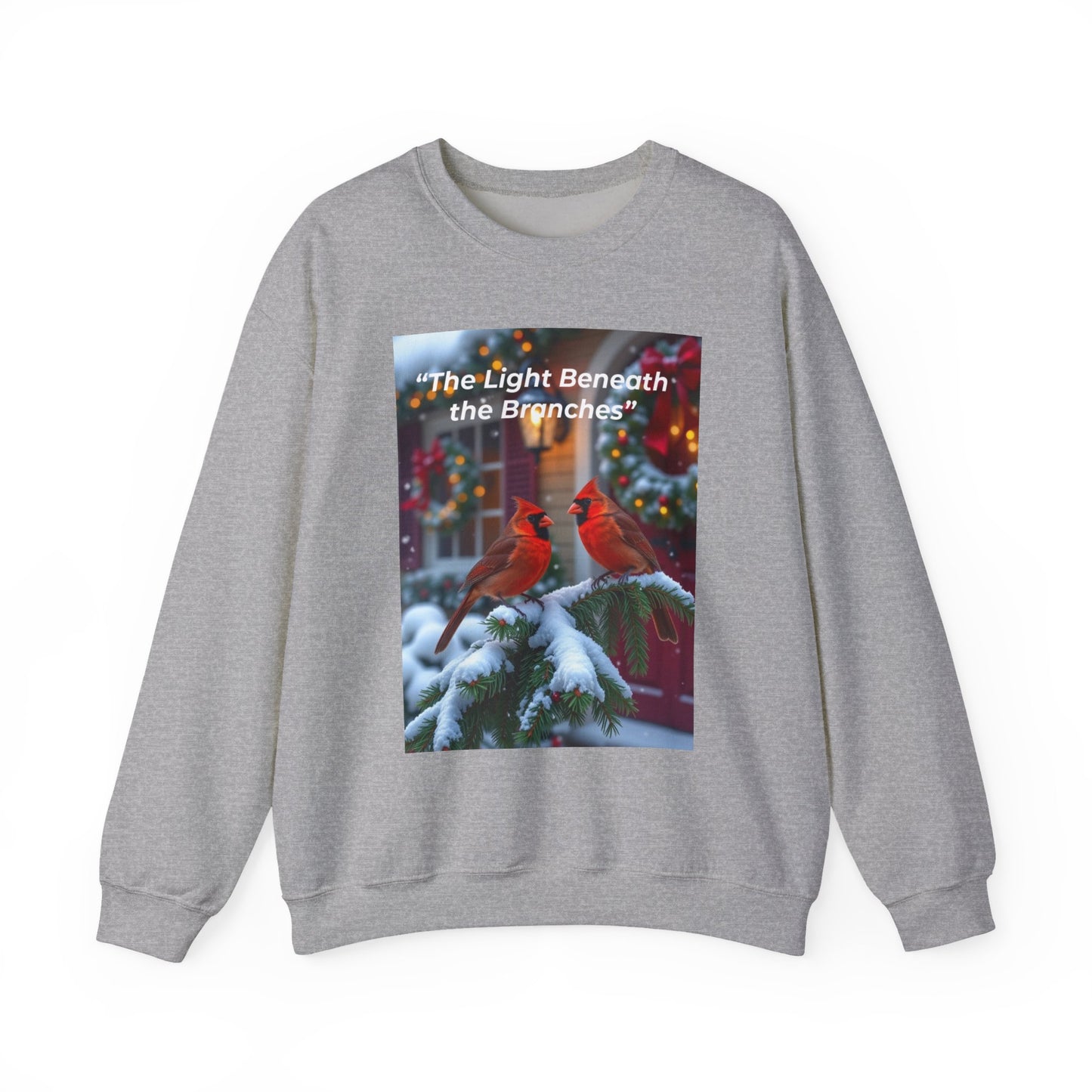 Cozy Holiday Sweatshirt featuring Cardinals, Christmas Gift, Winter Apparel, Unisex Crewneck, Festive Sweater