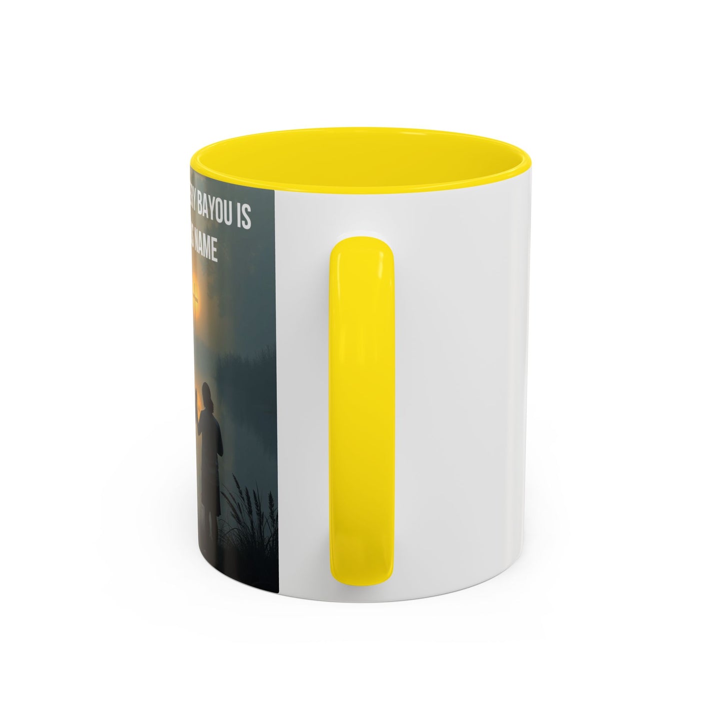 Christian Prayer Coffee Mug - "Every Evening Every Bayou Is Whispering His Name" Accent Mug