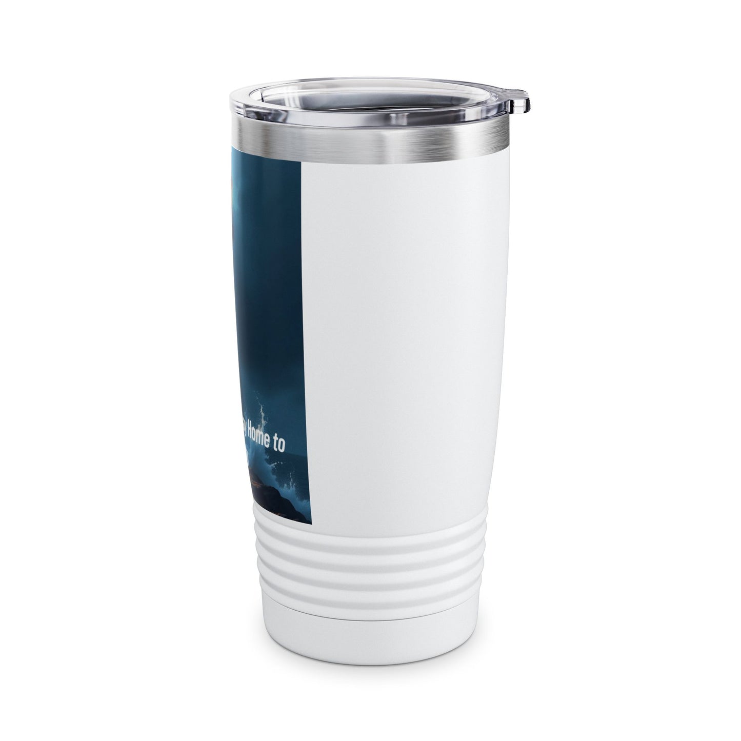 Lighthouse Safety 20oz Tumbler – 'Lighting the Way Home to Safety' Insulated Travel Cup