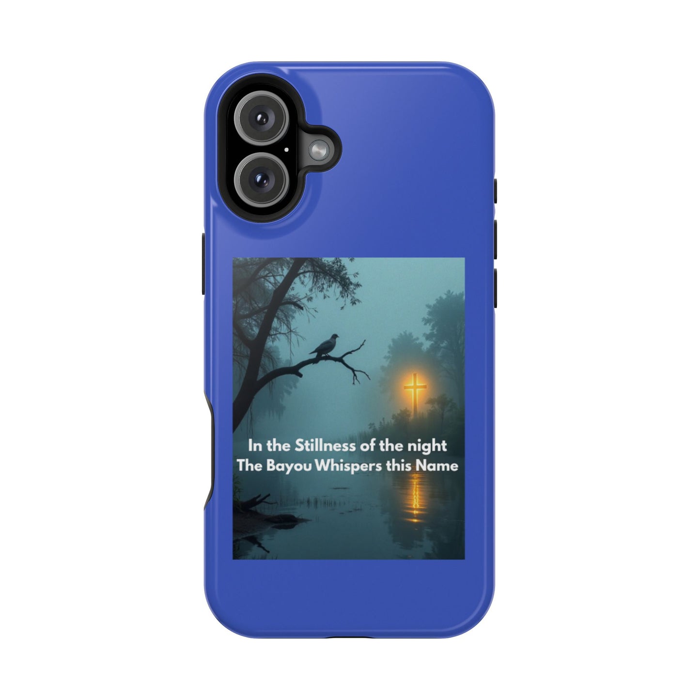 Magnetic Impact-Resistant Phone Case — Bayou Night Scene with Poem