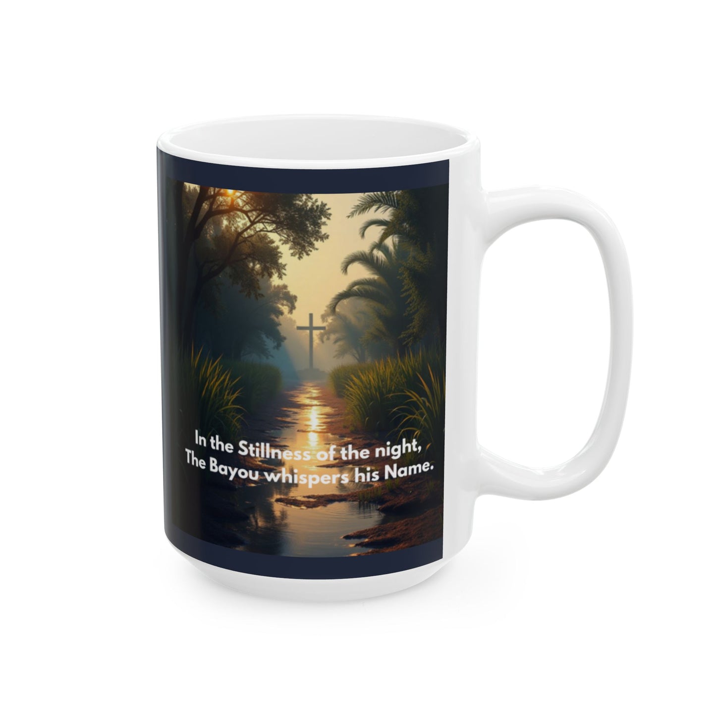 Inspirational Forest Night Ceramic Mug – "In the Night, The Barque Calls My Name" - 11oz & 15oz