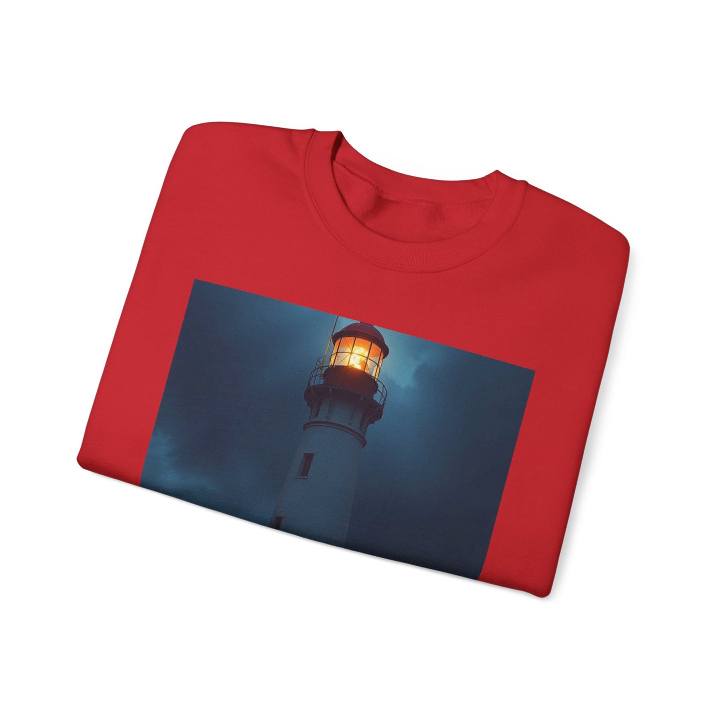 Lighthouse Crewneck Sweatshirt – "Lighting the Way Home to Safety"