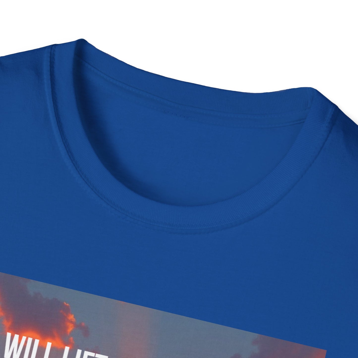 Psalm 63:4 Sunset Prayer T-Shirt — "I Will Lift Up My Hands in Your Name" Christian Tee