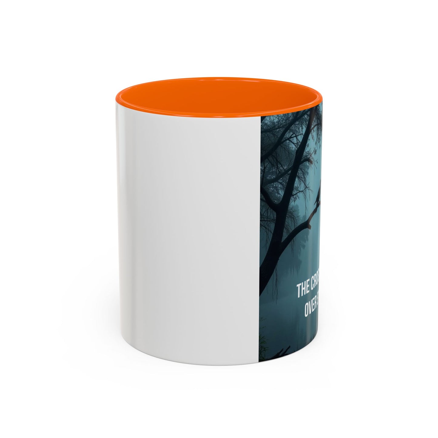 Religious Coffee Mug — "The Cross Stands Tall Over Every Storm" Accent Mug