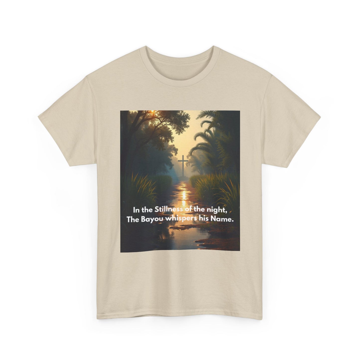 Bayou Night Scenic Tee — "In the Stillness of the night, The Bayou whispers his Name."