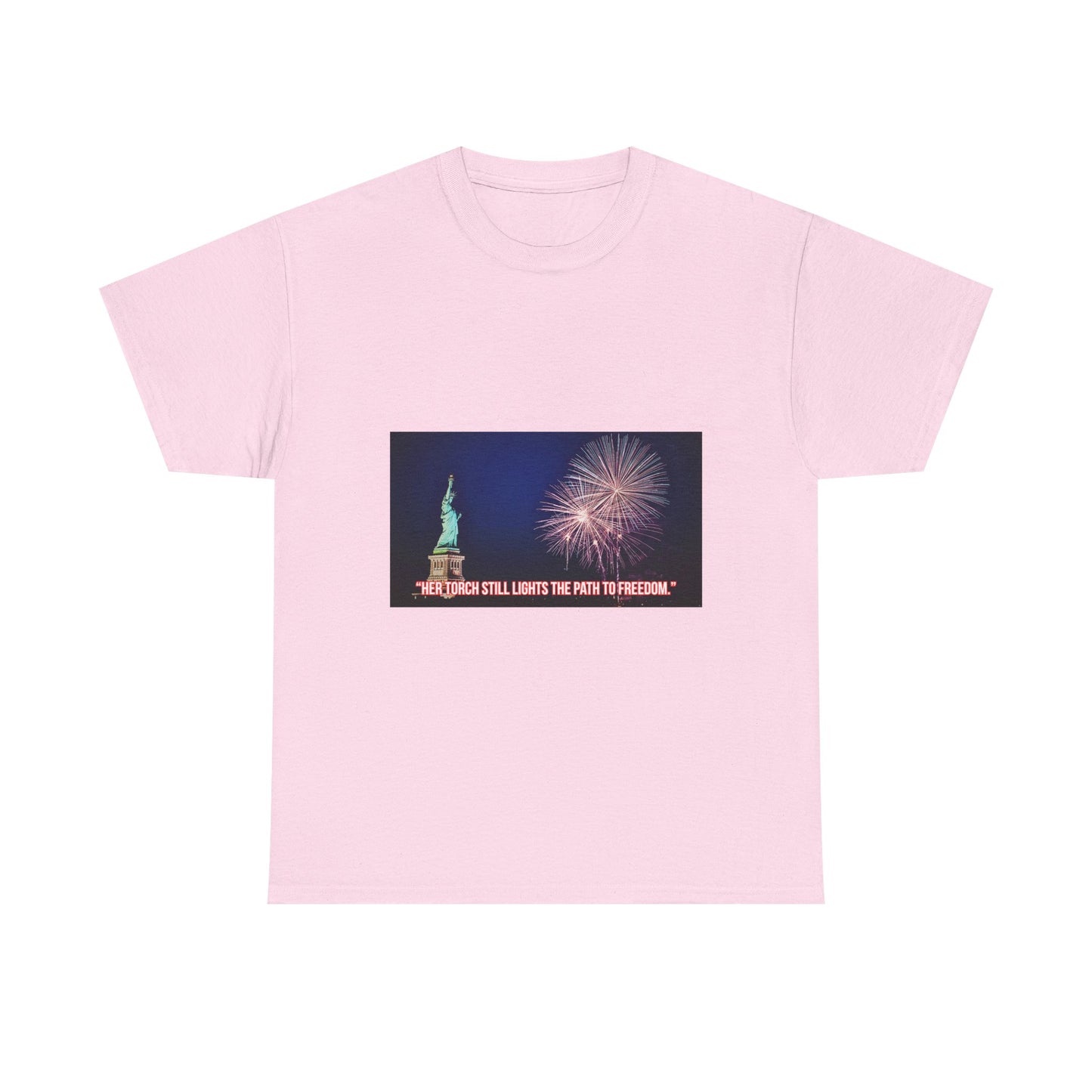 Liberty Fireworks T-Shirt — Statue of Liberty 4th of July Tee