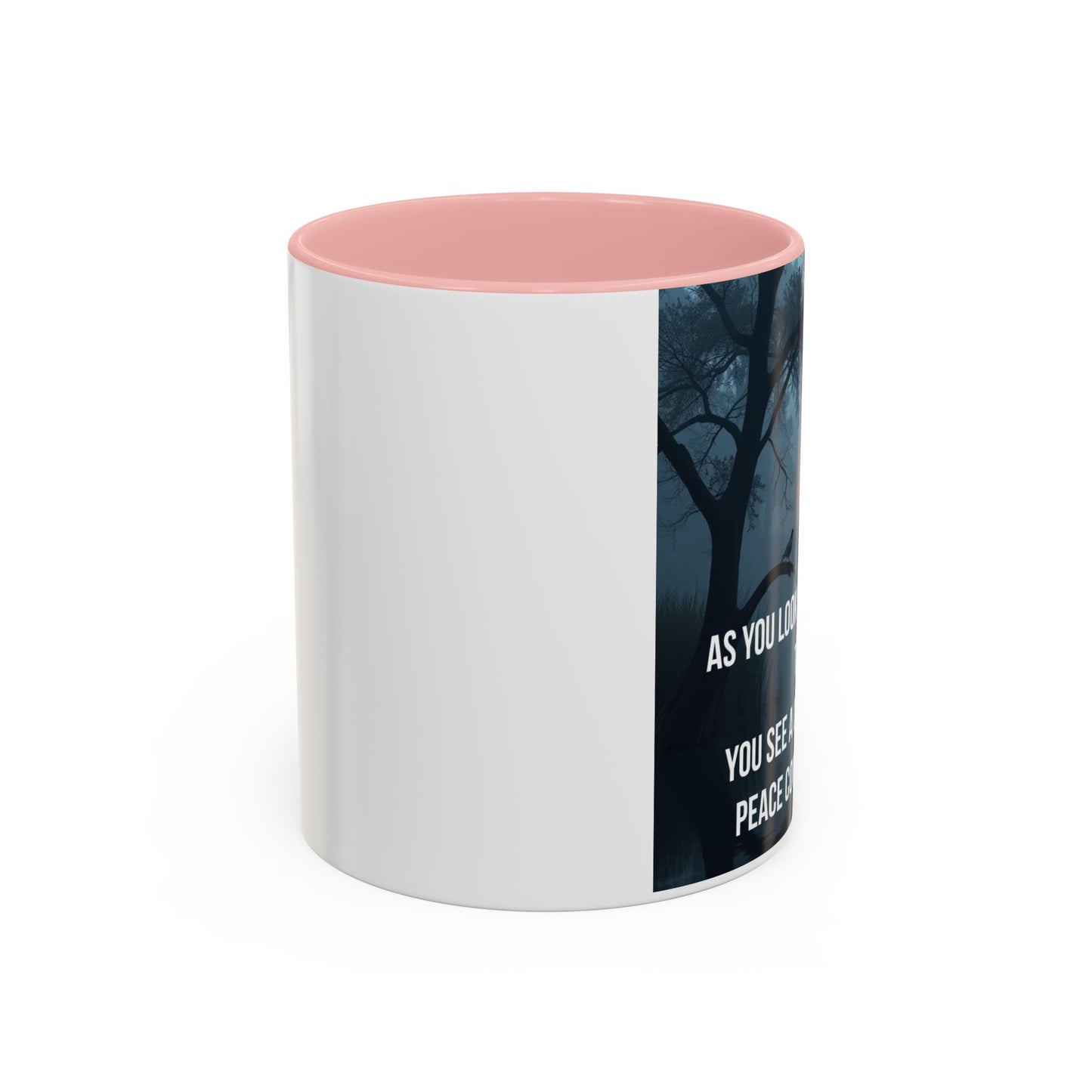 Bayou Cross & Flag Coffee Mug — Inspirational Southern Scene with Peaceful Verse (11/15 oz)
