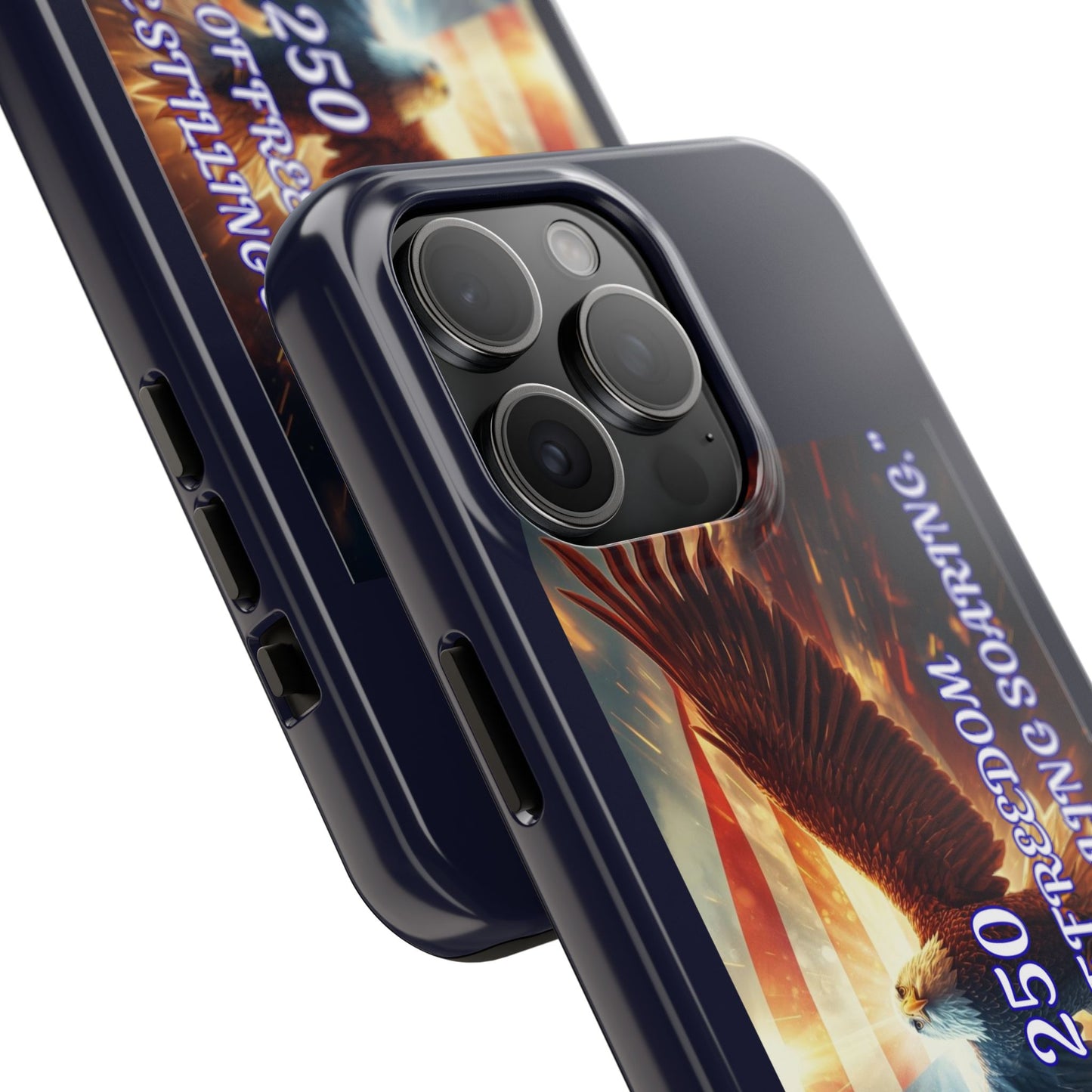 Patriotic Eagle Phone Case — "250 Years of Freedom" Durable Protective Case
