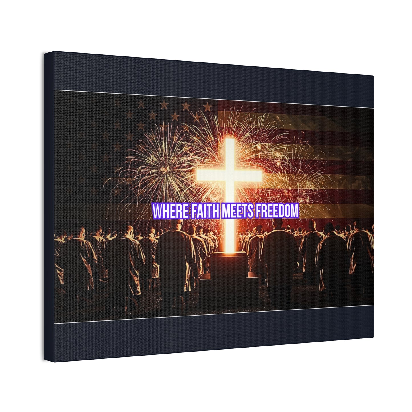 Where Faith Meets Freedom Canvas Wall Art