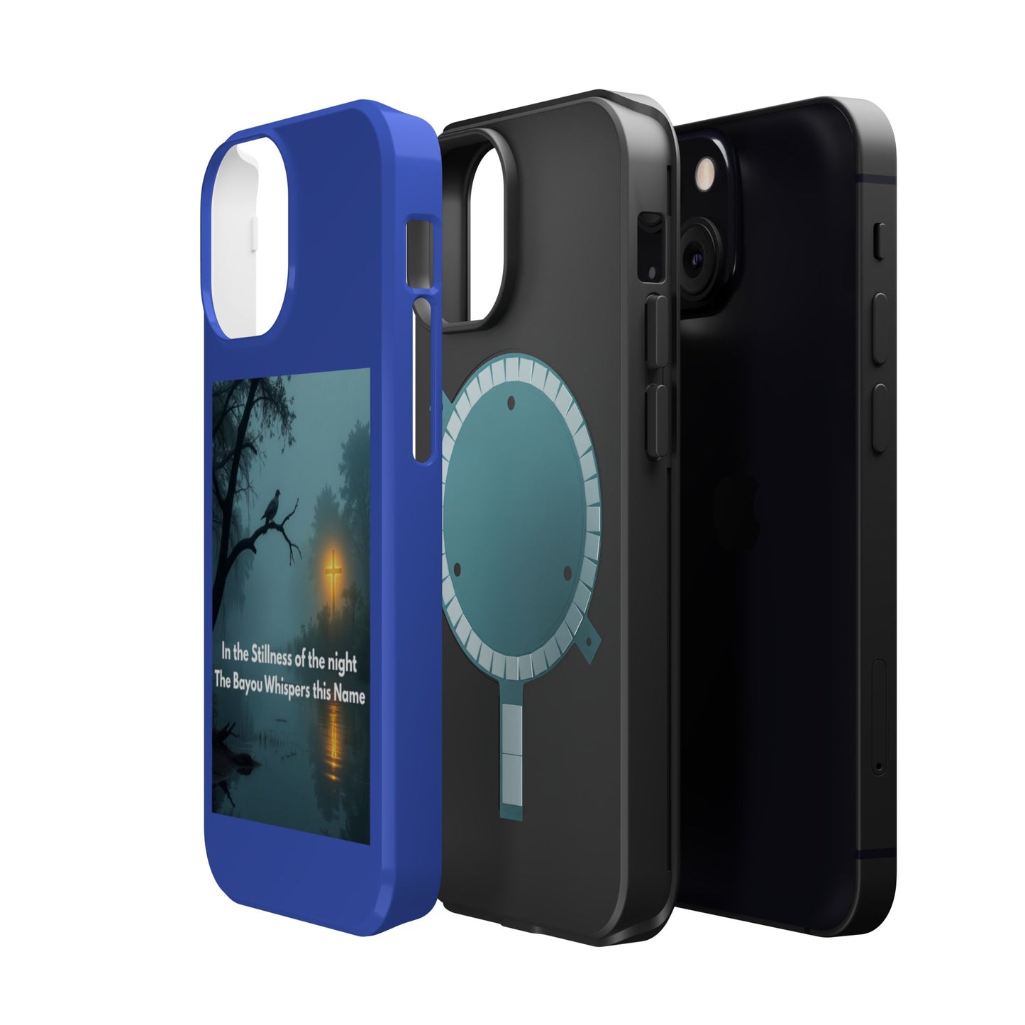 Magnetic Impact-Resistant Phone Case — Bayou Night Scene with Poem
