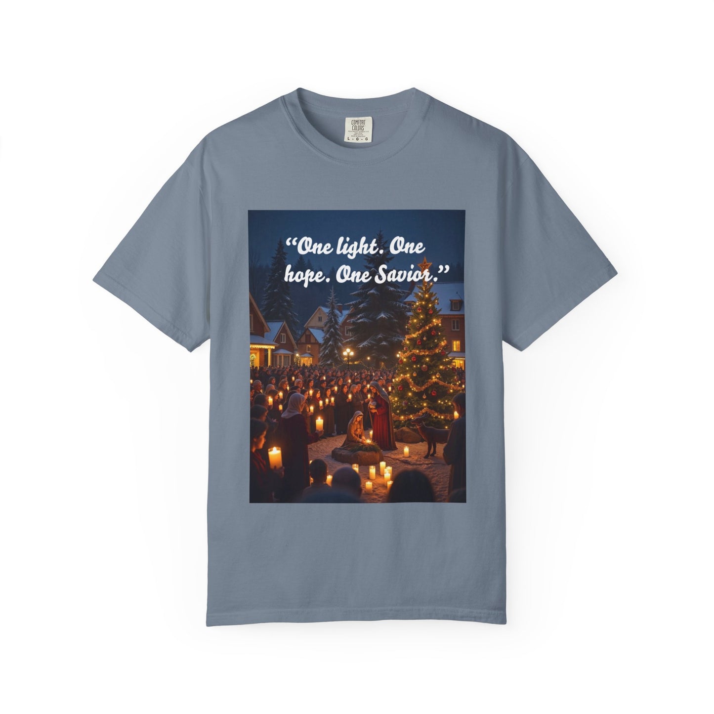 Unisex Garment-Dyed T-shirt with Inspirational Holiday Message, Festive Tee, Gift for Christmas, Family Gatherings, Holiday Celebrations