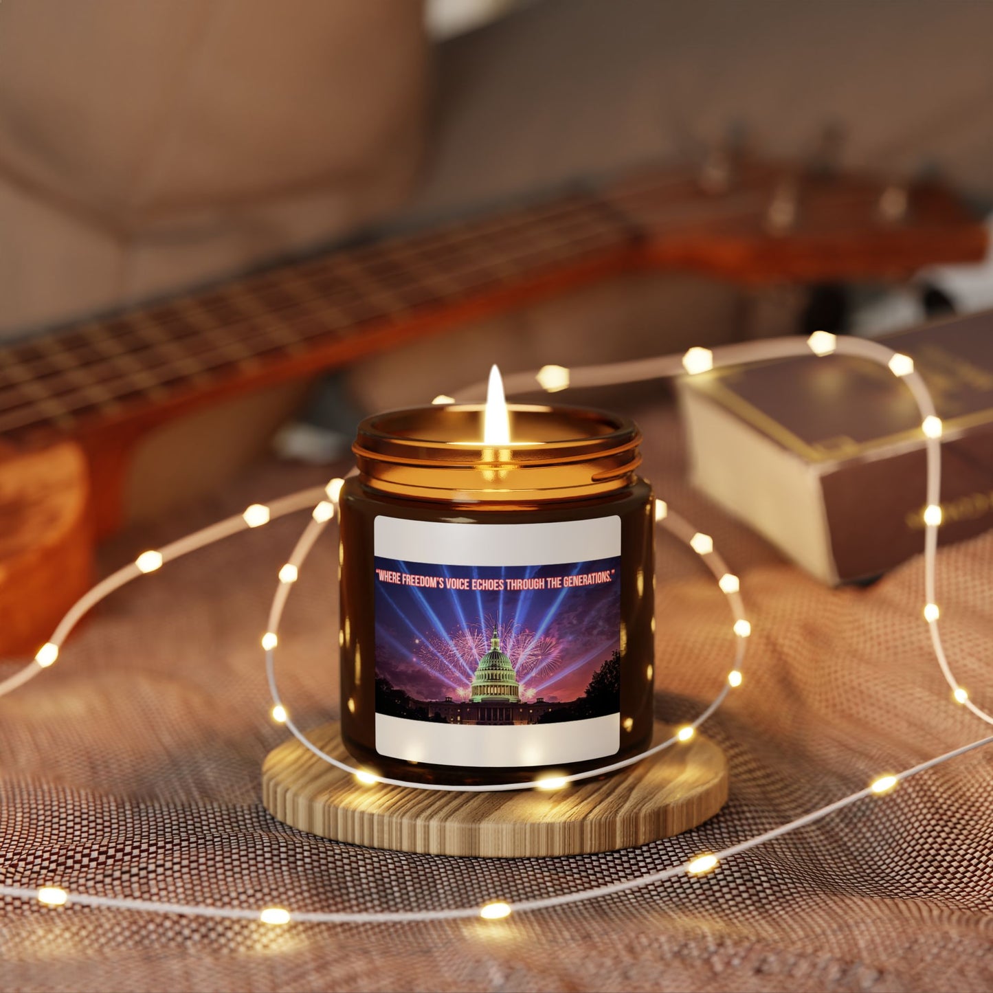 Capitol Lights Soy Candle — Amber Jar Scented Candle (Multi-Size)