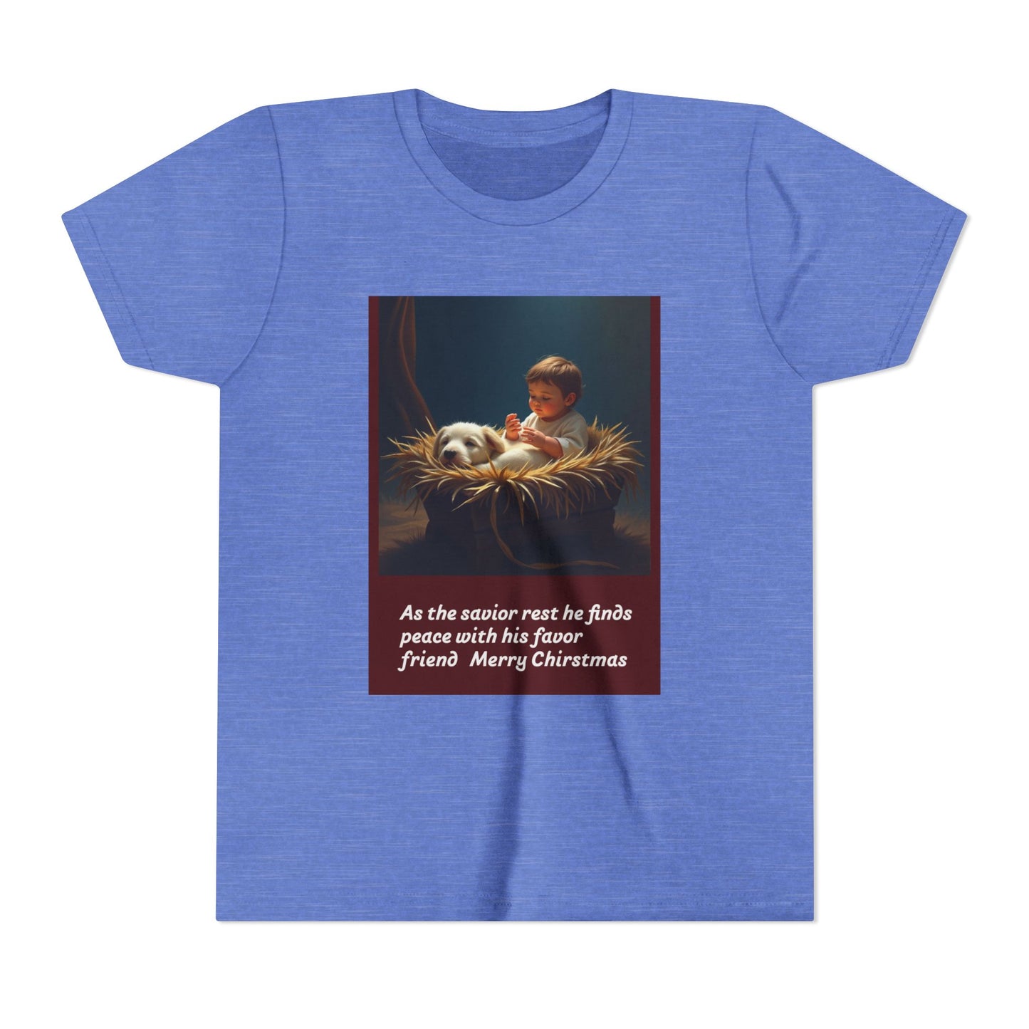 Christmas Youth Tee with Heartwarming Design - Perfect for Holidays, Gifts, Winter Celebrations, or Everyday Wear 120