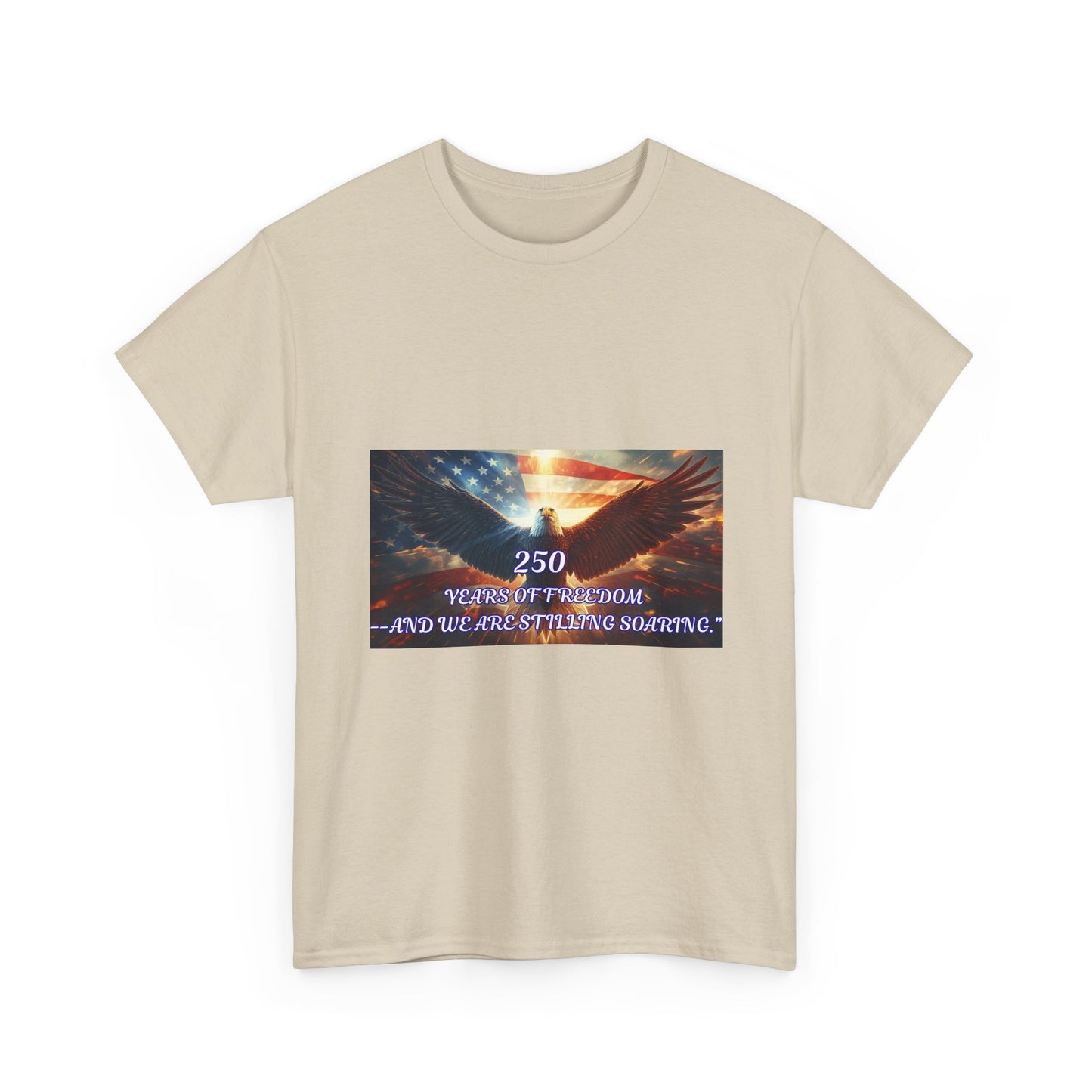 Patriotic Eagle Tee - "250 Years of Freedom" American Flag Shirt