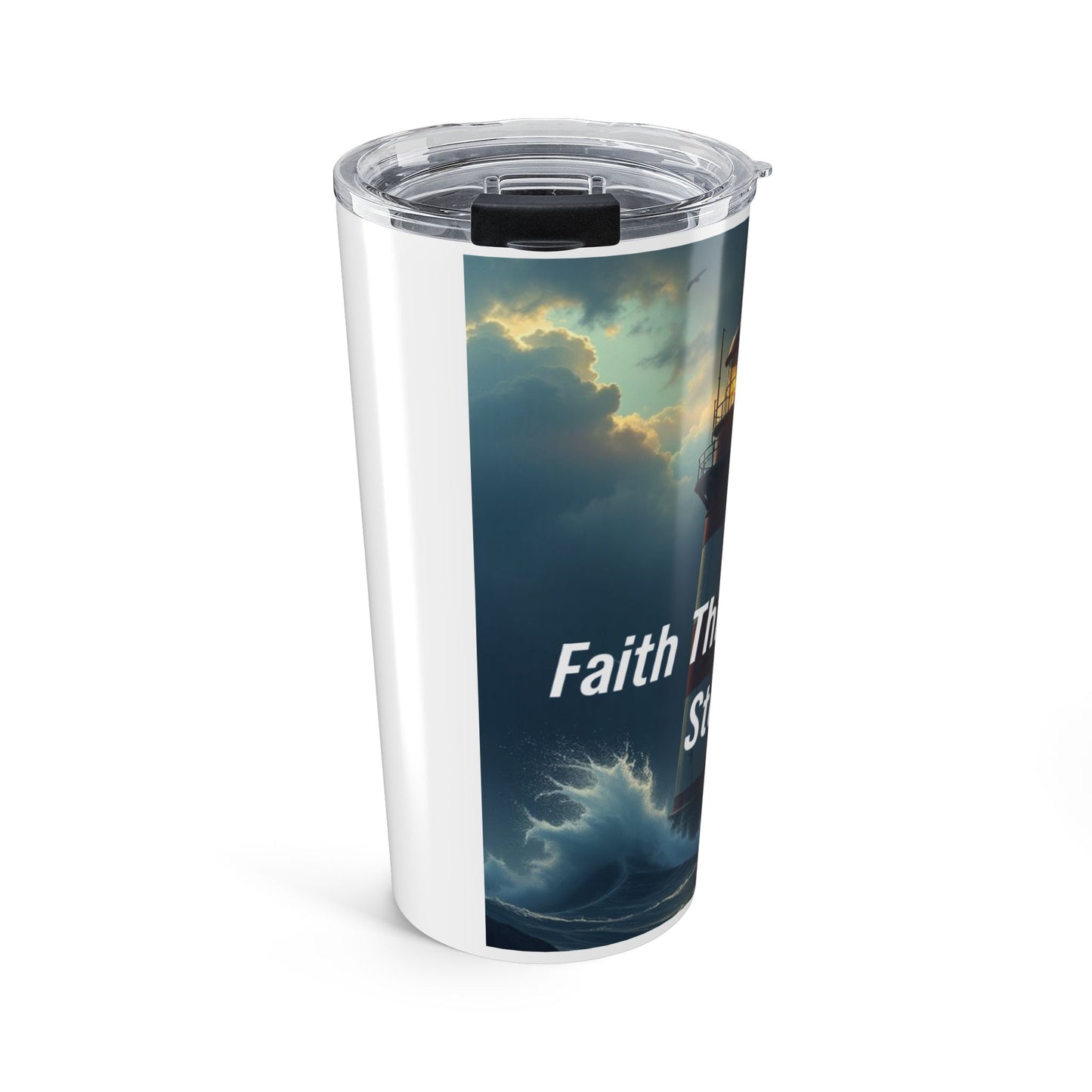 Faith Moves Mountains 20oz Tumbler – Inspirational Christian Travel Cup