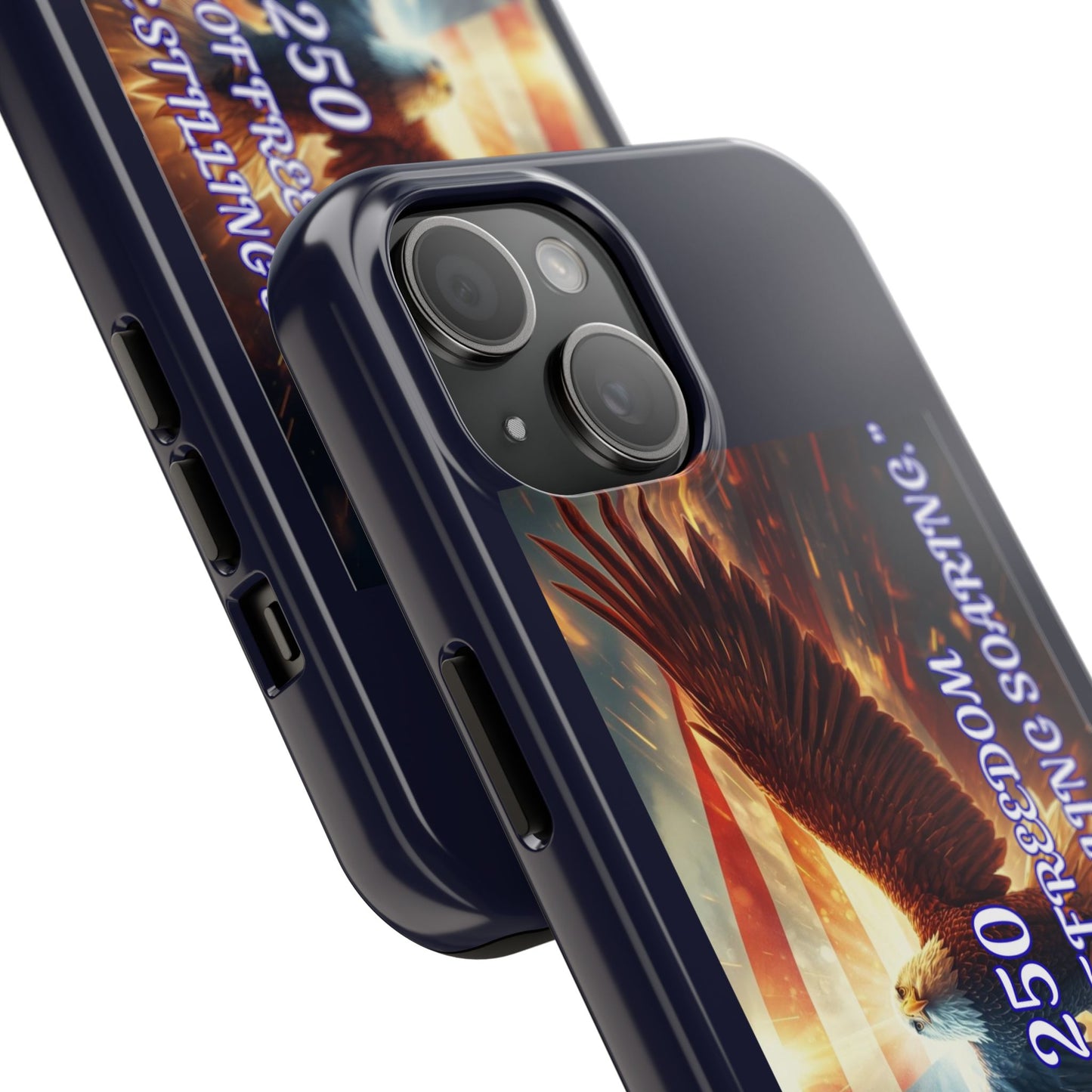 Patriotic Eagle Phone Case — "250 Years of Freedom" Durable Protective Case