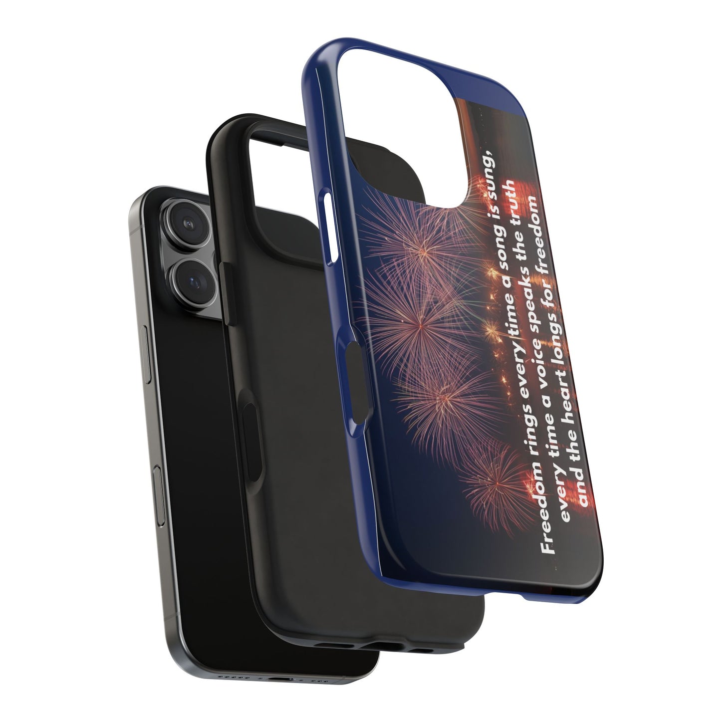 Fireworks Freedom Tough Phone Case — Patriotic 4th of July Quote Case