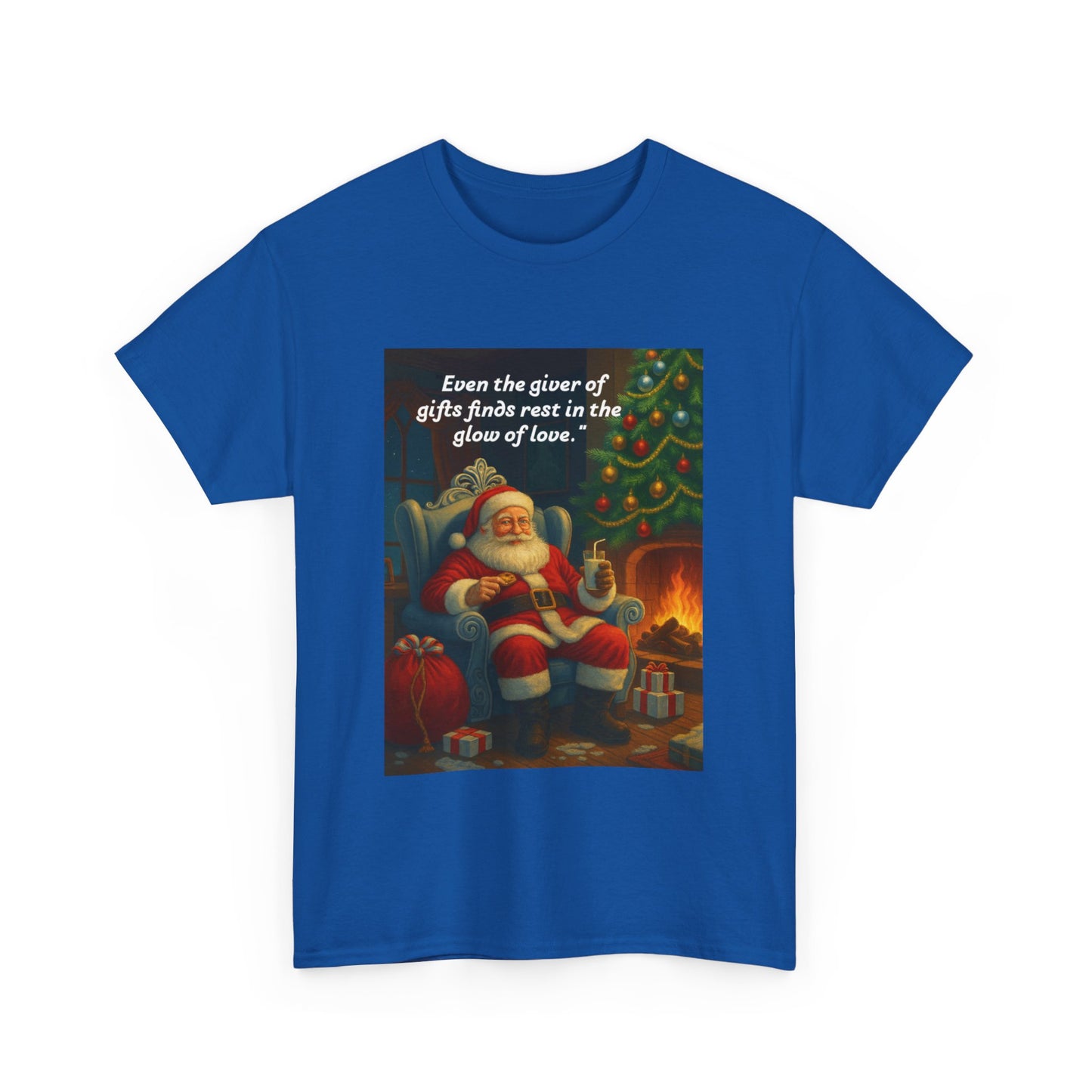 Cozy Holiday Tee, Christmas Gift Shirt, Santa Graphic Tee, Festive Cotton T-shirt, Unisex Christmas Apparel, Gifts for Him/Her