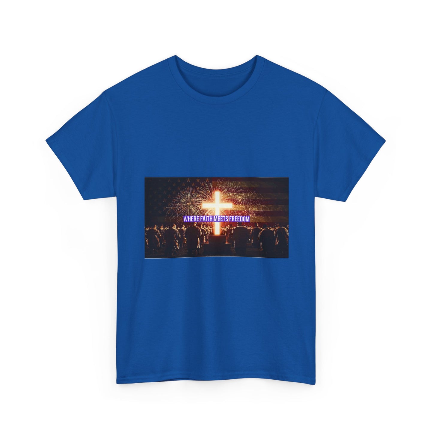 Christian Concert T-Shirt – 'Jesus Is My Confidence' Cross Graphic Tee