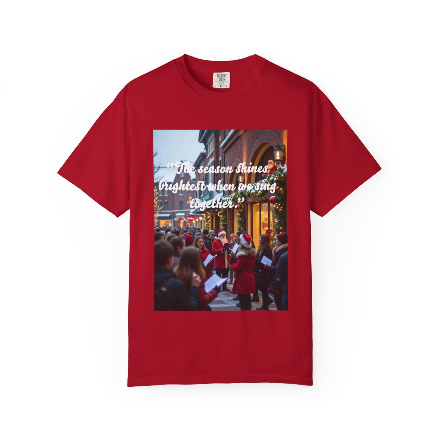Holiday Cheer T-Shirt, Unisex Holiday Shirt, Christmas Gift, Family Gathering Shirt, Song Sing Along Tee