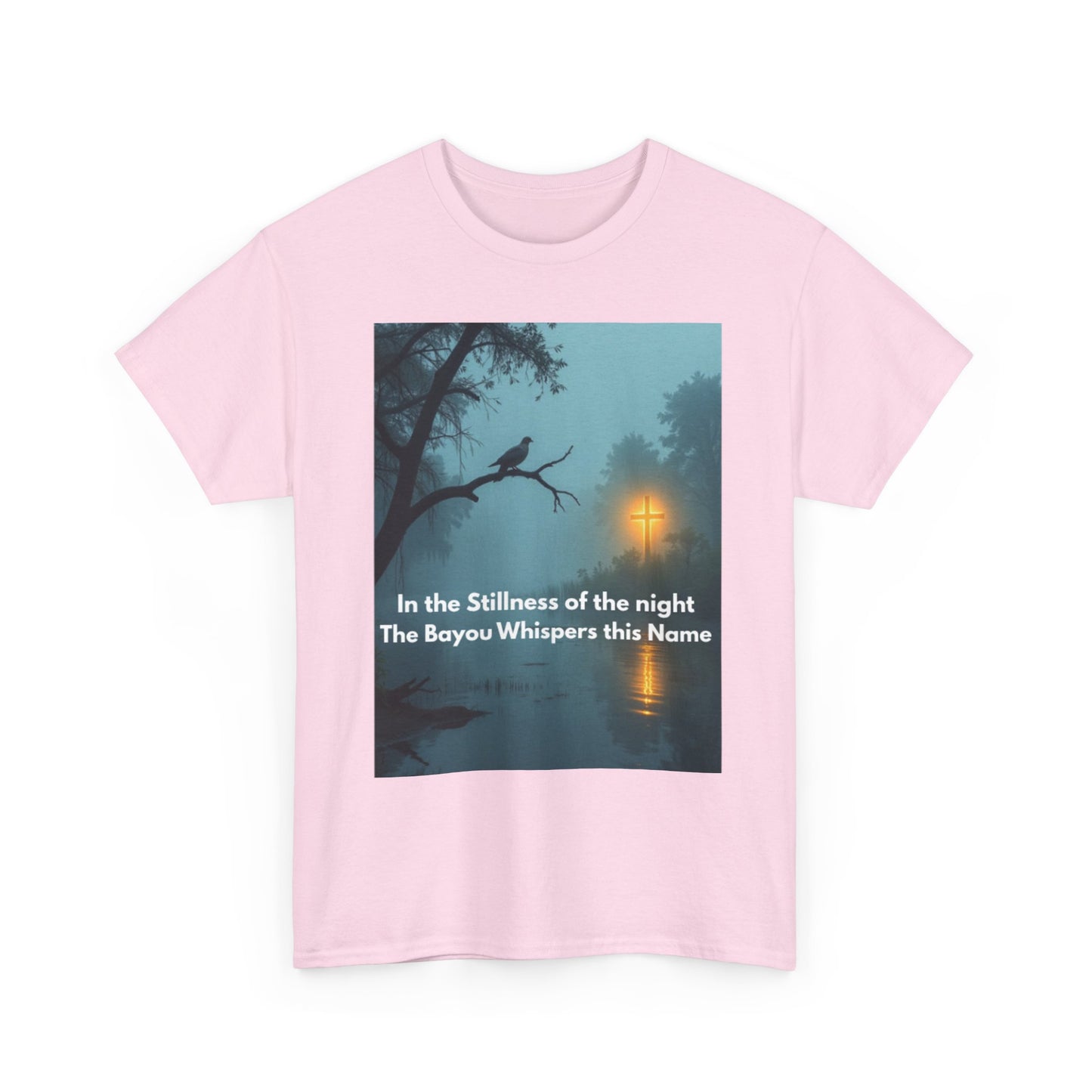 Bayou Night Tee — "In the Stillness of the Night The Bayou Whispers its Name" Graphic Shirt