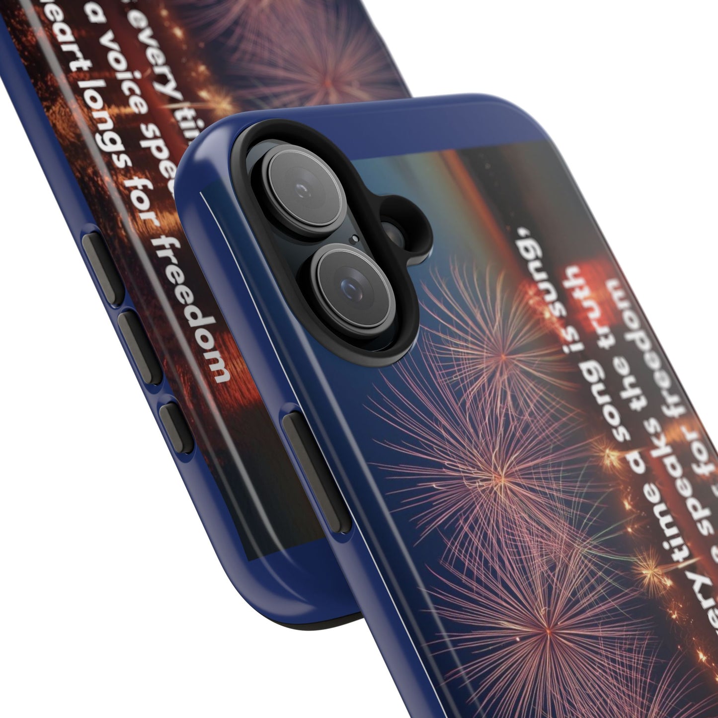 Fireworks Freedom Tough Phone Case — Patriotic 4th of July Quote Case