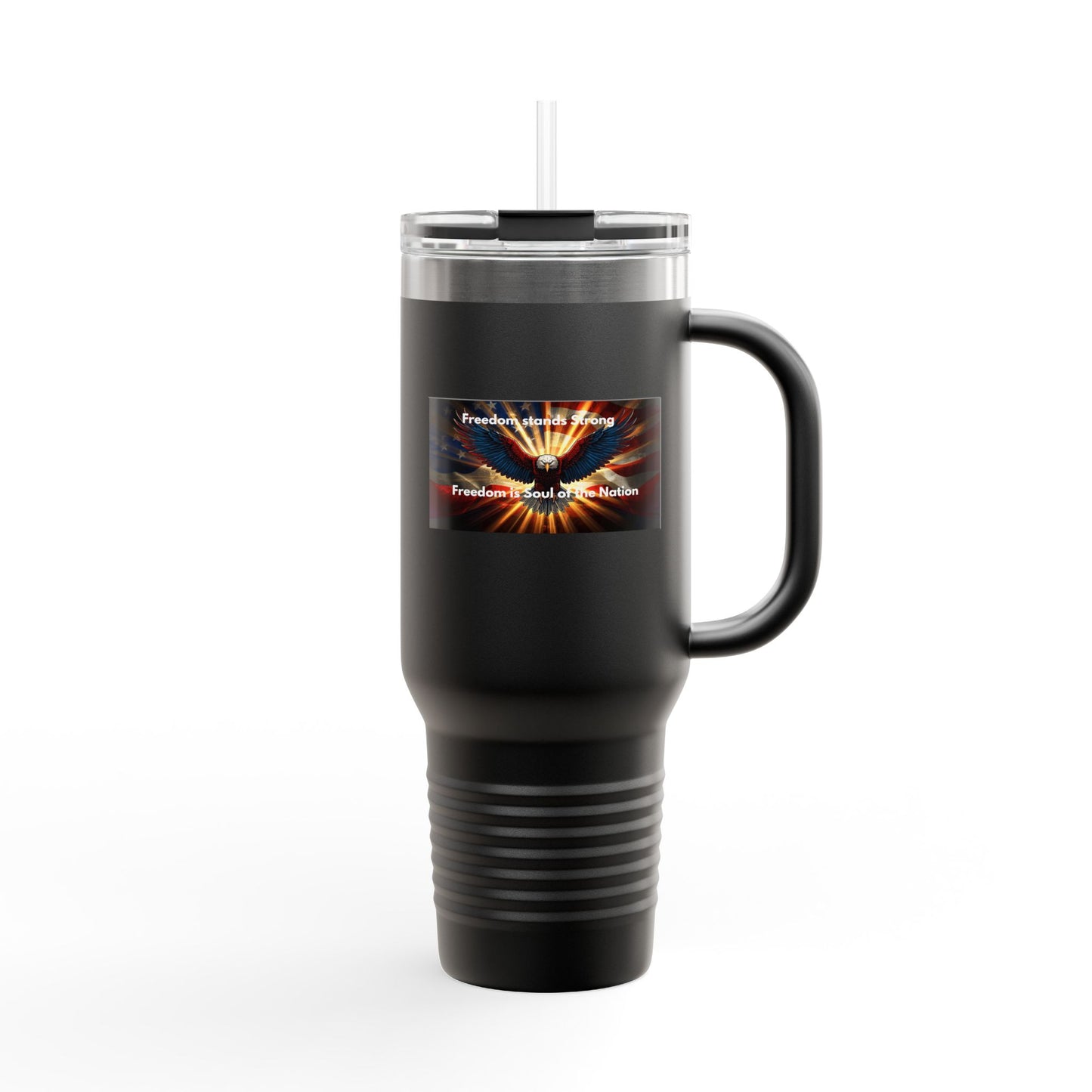 40oz Insulated Travel Mug — Freedom Wings Design